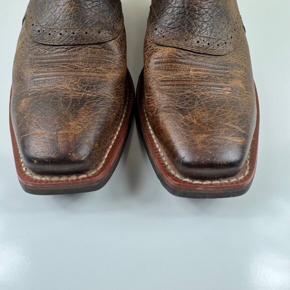 Ariat Mens 11 D Boots Heritage Roughstock Two Tone Western Cowboy Leather Ranch - Picture 5 of 15